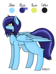 Size: 495x650 | Tagged: safe, artist:kawurin, oc, oc only, oc:naomi yoshida, pegasus, pony, choker, female, mare, reference sheet, simple background, solo, spiked choker, transparent background