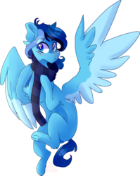 Size: 3781x4759 | Tagged: safe, artist:erinartista, oc, oc only, oc:june, pegasus, pony, absurd resolution, clothes, female, mare, scarf, simple background, solo, transparent background