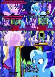 Size: 480x668 | Tagged: safe, starlight glimmer, trixie, pony, all bottled up, g4, comic, translation request