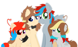 Size: 4430x2658 | Tagged: safe, artist:narmet, oc, oc only, oc:render blair, alicorn, pony, family, simple background, transparent background, vector