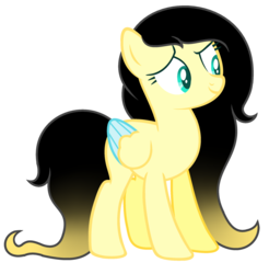 Size: 1024x1042 | Tagged: safe, artist:cindystarlight, oc, oc only, oc:happy bee, pegasus, pony, colored wings, female, mare, multicolored wings, simple background, solo, transparent background