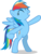 Size: 6000x7844 | Tagged: safe, artist:luckreza8, rainbow dash, pegasus, pony, g4, my little pony: friendship is magic, tanks for the memories, .svg available, ^^, absurd resolution, bipedal, eyes closed, female, mare, simple background, smiling, solo, standing up, transparent background, vector