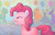 Size: 792x512 | Tagged: safe, artist:yeyeyyy, pinkie pie, earth pony, pony, g4, atg 2017, balloon, eyes closed, newbie artist training grounds, party, smiling, solo focus