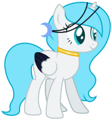 Size: 1024x1113 | Tagged: safe, artist:cindystarlight, oc, oc only, oc:blue moon, alicorn, pony, base used, colored wings, female, mare, multicolored wings, simple background, solo, transparent background