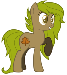 Size: 1024x1147 | Tagged: safe, artist:cindystarlight, earth pony, pony, autumn, female, mare, ponified, raised hoof, simple background, solo, transparent background