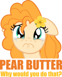 Size: 5150x6404 | Tagged: safe, artist:sollace, derpibooru exclusive, pear butter, earth pony, pony, g4, the perfect pear, absurd resolution, crying, female, floppy ears, sad, show accurate, simple background, solo, transparent background, vector