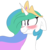 Size: 2000x2027 | Tagged: safe, artist:pastel-pony-princess, artist:victoreach, princess celestia, alicorn, pony, g4, blushing, explicit source, female, high res, mare, scrunchy face, shocked, simple background, solo, transparent background