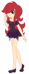 Size: 1600x4031 | Tagged: safe, artist:discorded-joker, oc, oc only, oc:rose petals, equestria girls, g4, clothes, equestria girls-ified, high res, simple background, smiling, solo, transparent background