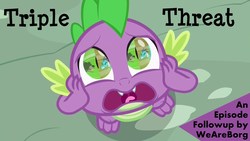 Size: 1600x900 | Tagged: safe, princess ember, spike, dragon, g4, triple threat, episode followup