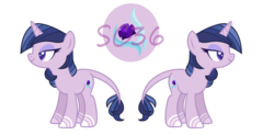 Size: 1024x502 | Tagged: safe, artist:silvercloud36, oc, oc only, oc:rose water, pony, next generation, offspring, parent:shining armor, parent:twilight sparkle