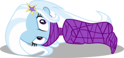 Size: 6408x3000 | Tagged: safe, artist:cyberapple456, trixie, equestria girls, g4, bondage, female, mummification, mummified, simple background, solo, transparent background, vector