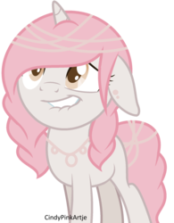Size: 1024x1315 | Tagged: safe, artist:cindystarlight, oc, oc only, pony, base used, female, floppy ears, lip bite, mare, simple background, solo, transparent background
