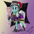 Size: 2000x2000 | Tagged: safe, artist:floofyfoxcomics, cornetta, pony, unicorn, g4, triple threat, background pony, clothes, cute, dress, female, glowing horn, hat, high res, horn, levitation, magic, magic aura, marching band uniform, mare, musical instrument, raised hoof, sketch, smiling, solo, telekinesis, trumpet, uniform