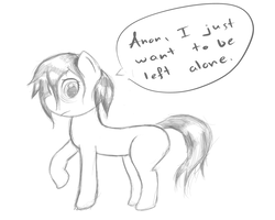 Size: 5000x4000 | Tagged: artist needed, safe, oc, oc only, oc:floor bored, earth pony, pony, 4chan, dialogue, drawthread, female, frown, mare, monochrome, solo, speech bubble