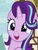 Size: 565x746 | Tagged: safe, screencap, starlight glimmer, pony, unicorn, g4, triple threat, bust, cute, female, glimmerbetes, hair flip, hair over one eye, happy, mare, open mouth, portrait, smiling, solo