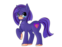 Size: 1020x784 | Tagged: safe, artist:wulfanite, oc, oc only, oc:empathy, pony, unicorn, commission, glasses, simple background, transparent background