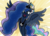 Size: 3507x2550 | Tagged: safe, artist:mountainlygon, princess celestia, princess luna, alicorn, pony, g4, 2017 solar eclipse, abstract background, alicorn eclipse, crown, duo, ethereal mane, female, high res, huzzah, jewelry, mare, pun, regalia, royal sisters, siblings, sisters, solar eclipse, spread wings, starry mane, starry tail, tail, visual pun, wings