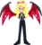 Size: 4082x4347 | Tagged: safe, artist:tralomine, oc, oc only, oc:princess dark matter, equestria girls, g4, absurd resolution, clothes, demon wings, equestria girls-ified, female, holes in wings, inkscape, pants, red eyes, request, simple background, solo, transparent background, vector