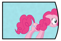 Size: 3316x2228 | Tagged: safe, artist:fluttershy_z, pinkie pie, earth pony, pony, g4, atg 2017, female, fourth wall joke, high res, newbie artist training grounds, pushing, solo