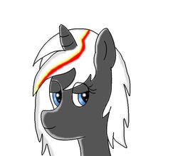 Size: 800x700 | Tagged: safe, artist:amateur-draw, oc, oc only, oc:velvet remedy, pony, unicorn, fallout equestria, fanfic, fanfic art, female, horn, mare, simple background, smiling, solo, white background