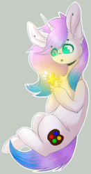 Size: 428x819 | Tagged: safe, artist:twinkepaint, oc, oc only, unnamed oc, pony, unicorn, female, mare, simple background, solo, stars