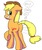 Size: 1059x1269 | Tagged: safe, artist:platypus-the-pony, applejack, earth pony, pony, g4, butt, butt freckles, fart, fart noise, female, freckles, mare, onomatopoeia, plot, solo, sound effects