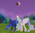 Size: 2482x2331 | Tagged: safe, artist:shutterflyeqd, princess celestia, princess luna, alicorn, pony, g4, 2017 solar eclipse, cute, eclipse, eyes closed, female, high res, magic, mare, moon, night, royal sisters, scenery, siblings, sisters, solar eclipse, sun