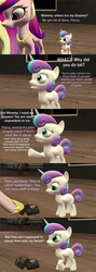 Size: 1920x5400 | Tagged: safe, artist:papadragon69, princess cadance, princess flurry heart, pony, g4, 3d, baby talk, comic, replacement, saddle bag, source filmmaker, we don't normally wear clothes