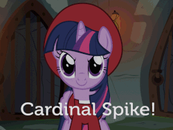 Size: 800x600 | Tagged: dead source, safe, artist:bronyanimstudios, artist:gray--day, artist:proenix, edit, edited screencap, screencap, thorax, twilight sparkle, alicorn, changedling, changeling, pony, g4, triple threat, animated, c:, cardinal ximenez, chair, cute, double rainboom puppet, evil grin, eyes closed, female, frown, gif, glare, grin, gritted teeth, hat, king thorax, king thorax the fabulous, mare, monty python, open mouth, pure unfiltered evil, raised hoof, sitting, smiling, smirk, spanish inquisition, stretching, twiabetes, twilight sparkle (alicorn), underhoof