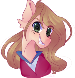 Size: 1024x1063 | Tagged: safe, artist:erinartista, oc, oc only, pony, bust, clothes, female, mare, portrait, simple background, solo, transparent background