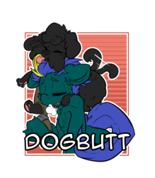Size: 2100x2400 | Tagged: safe, artist:bbsartboutique, oc, oc only, dog, pony, badge, con badge, exhausted, high res, leash