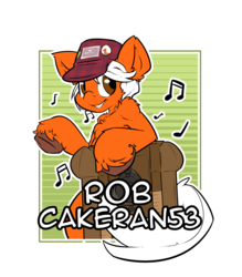Size: 2100x2400 | Tagged: safe, artist:bbsartboutique, oc, oc only, earth pony, pony, badge, con badge, hat, high res, music, radio, robcakeran53