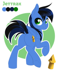 Size: 950x1155 | Tagged: safe, artist:silkensaddle, oc, oc only, oc:jettrax, pony, butt, plot, presenting, reference sheet