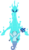 Size: 1525x2598 | Tagged: safe, artist:andrevus, sonata dusk, elemental, merpony, seahorse, siren, water elemental, g4, female, ponified, simple background, solo, spell, transparent background, trident, weapon