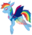 Size: 1024x1134 | Tagged: safe, artist:musicdove, rainbow dash, changedling, changeling, g4, changedlingified, changelingified, dashling, female, simple background, solo, species swap, transparent background