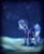 Size: 1974x2418 | Tagged: dead source, safe, artist:not-ordinary-pony, princess luna, alicorn, pony, g4, banishment, female, lonely, mare, moon, s1 luna, sad, solo, space, stars