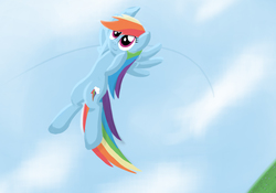 Size: 2816x1969 | Tagged: safe, artist:heartlyrosalie, rainbow dash, pony, g4, female, flying, solo