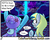 Size: 1280x1028 | Tagged: safe, artist:outofworkderpy, artist:wiggles, derpy hooves, trixie, pegasus, pony, unicorn, ask king sombra, comic:a derpy magic show, g4, cape, clothes, comic, female, funny, hat, magic show, magic trick, mare, outofworkderpy, shot seen around the world, sweatdrop, trixie's cape, trixie's hat, tumblr, tumblr comic, tumblr crossover