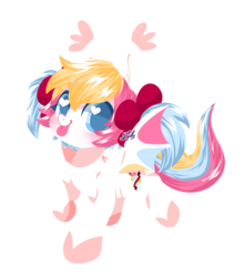 Size: 800x908 | Tagged: safe, artist:snow angel, oc, oc only, oc:candy cream, bat pony, pony, chibi, female, heart eyes, mare, running, simple background, solo, tongue out, transparent background, wingding eyes