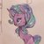 Size: 1200x1200 | Tagged: safe, artist:costly, starlight glimmer, pony, unicorn, g4, female, glowing mane, smiling, solo, traditional art, watercolor painting