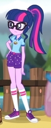 Size: 765x1910 | Tagged: safe, screencap, sci-twi, twilight sparkle, equestria girls, g4, my little pony equestria girls: legend of everfree, clothes, converse, cropped, female, legs, ponytail, shoes, shorts, sneakers, solo, thick, thighs