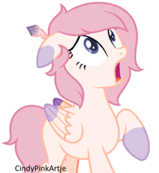 Size: 694x756 | Tagged: safe, artist:cindystarlight, oc, oc only, pegasus, pony, colored wings, colored wingtips, female, mare, raised hoof, simple background, solo, transparent background