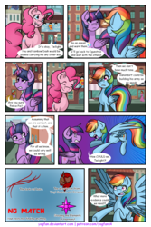 Size: 1200x1800 | Tagged: safe, artist:yogfan, pinkie pie, rainbow dash, twilight sparkle, alicorn, pony, comic:but i do now, g4, comic, crossover, the legend of zelda, twilight sparkle (alicorn)