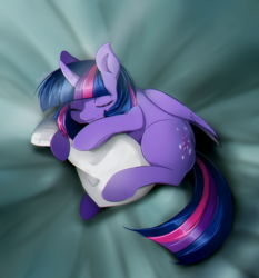 Size: 1024x1100 | Tagged: safe, artist:skyeypony, twilight sparkle, alicorn, pony, g4, cute, eyes closed, female, mare, pillow, sleeping, smiling, solo, twiabetes, twilight sparkle (alicorn)