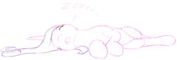 Size: 1257x426 | Tagged: safe, artist:stillwaterspony, princess cadance, pony, g4, atg 2017, eyes closed, lying down, newbie artist training grounds, on side, open mouth, rough, sketch, sleeping, tongue out, zzz