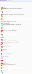 Size: 871x2015 | Tagged: safe, artist:dziadek1990, apple bloom, diamond tiara, scootaloo, silver spoon, sweetie belle, g4, climbing, conversation, cutie mark crusaders, dialogue, emote story, emote story:a preferable alternative, emote story:two storylines collide, emotes, eww, offscreen character, reddit, slice of life, stuck, text, tree