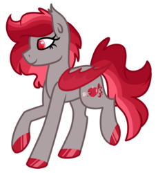 Size: 856x933 | Tagged: safe, artist:azure-quill, oc, oc only, oc:wine red, bat pony, pony, solo