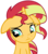 Size: 3134x3525 | Tagged: safe, artist:sketchmcreations, sunset shimmer, pony, unicorn, equestria girls, equestria girls specials, g4, my little pony equestria girls: mirror magic, bust, female, floppy ears, frown, high res, mare, portrait, sad, simple background, solo, transparent background, vector