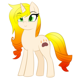 Size: 1920x1920 | Tagged: safe, artist:mlp-firefox5013, oc, oc only, unnamed oc, pony, unicorn, female, mare, simple background, smiling, solo, transparent background