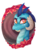 Size: 1115x1450 | Tagged: safe, artist:cloud-drawings, princess ember, dragon, g4, curved horn, dragon lord ember, dragoness, female, horn, slit pupils, smiling, solo